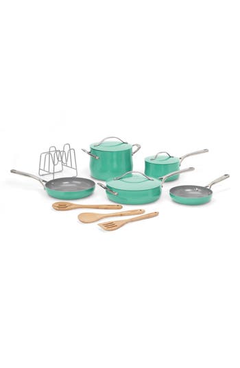 Cuisinart Culinary Collection 12-pc. Ceramic Cookware Set In Teal