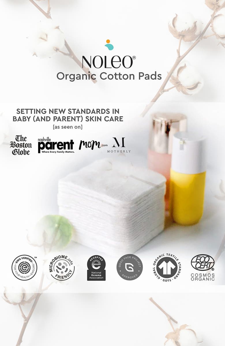 NOLEO 3-in-1 Diaper Cream + Cotton Pads Set, Alternate, color, White