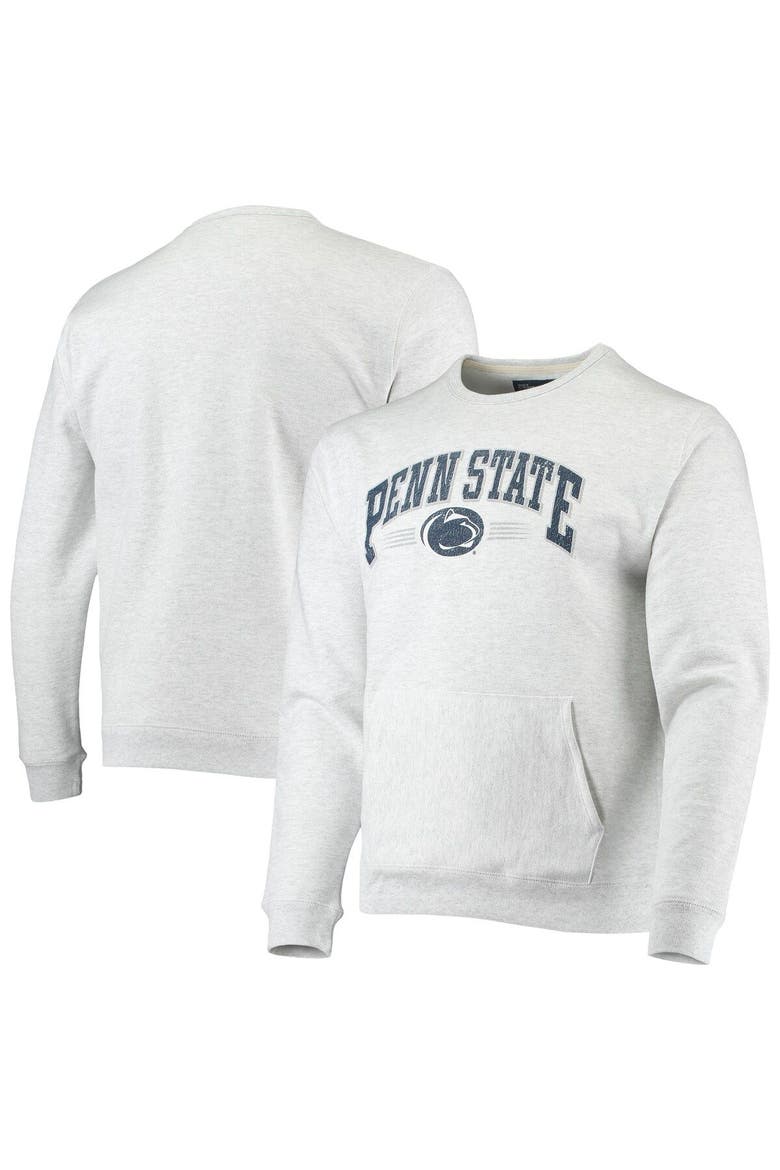 Men's League Collegiate Wear Heathered Gray Penn State Nittany Lions Upperclassman Pocket Pullover Sweatshirt, Main, color, Heather Gray