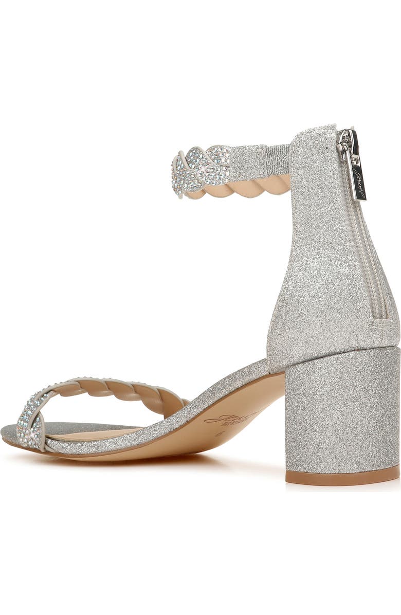 Jewel Badgley Mischka Finna Embellished Ankle Strap Sandal, Alternate, color,