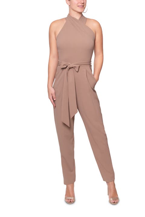 Harland Crossover Halter Jumpsuit