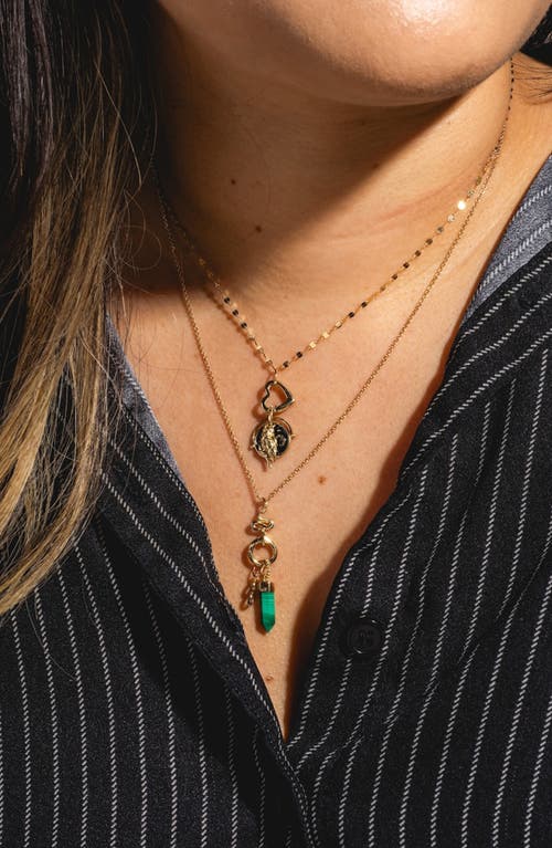 Local Eclectic Solid Gold Heart Charm Clip In Gold