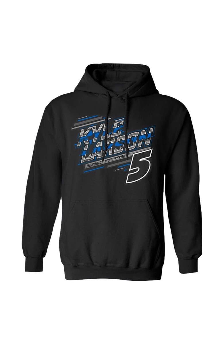 HENDRICK MOTORSPORTS TEAM COLLECTION Men's Hendrick Motorsports Team Collection Black Kyle Larson Extreme Pullover Hoodie, Alternate, color, 