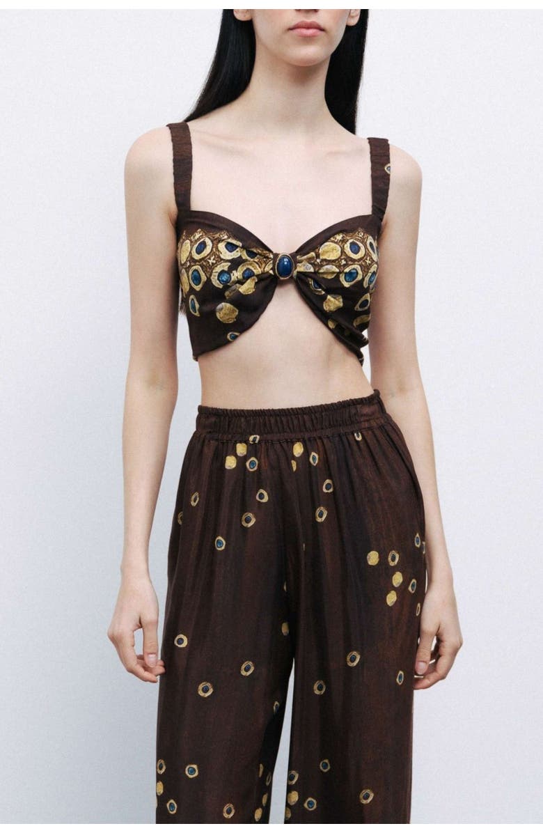 Nocturne Embellished Crop Top with Jewel Detail, Main, color,