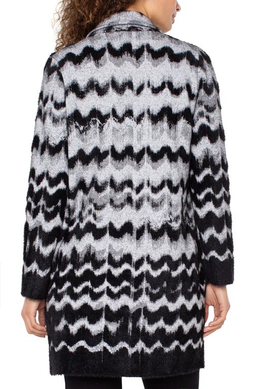 Liverpool Los Angeles Pattern Coatigan In Black