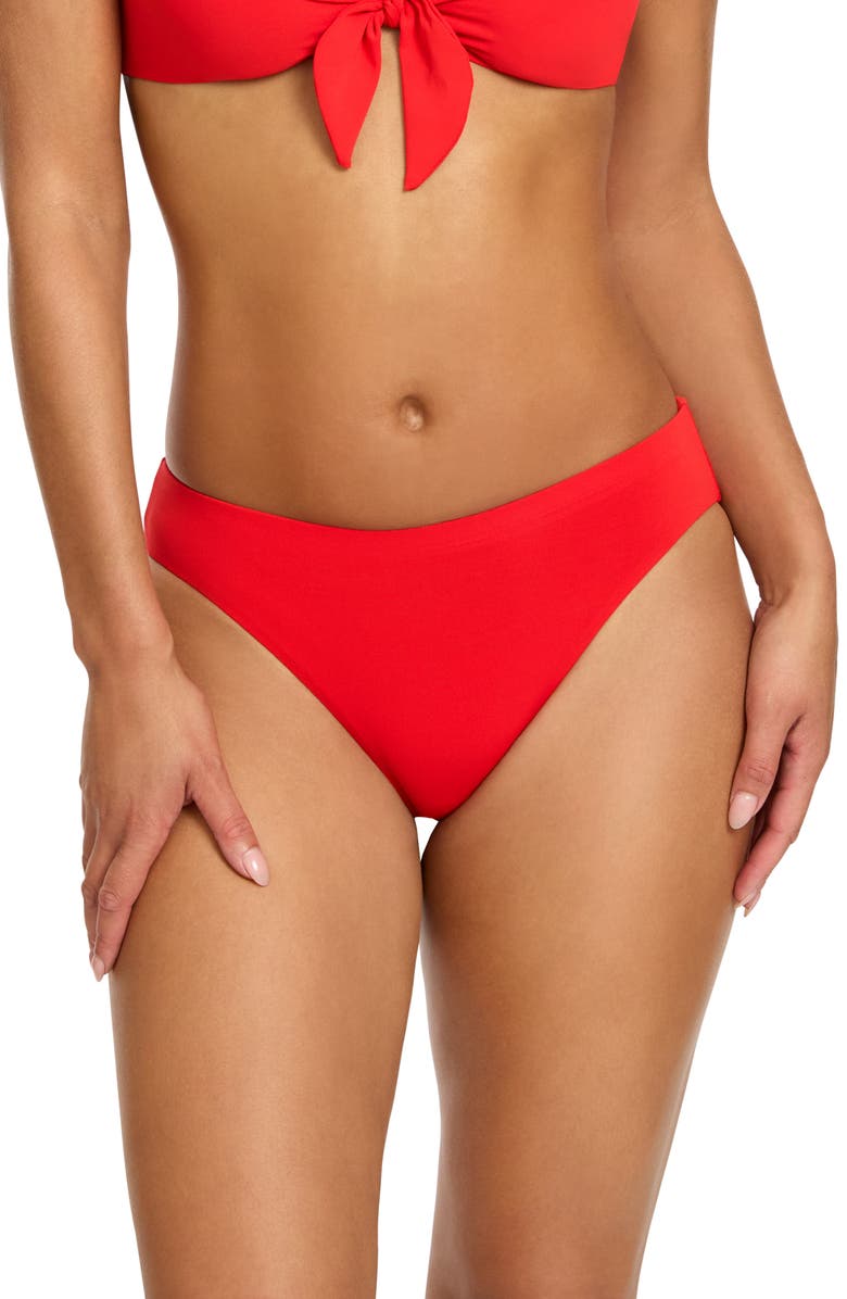 Robin Piccone Ava Bikini Bottoms, Main, color, Fiery Red