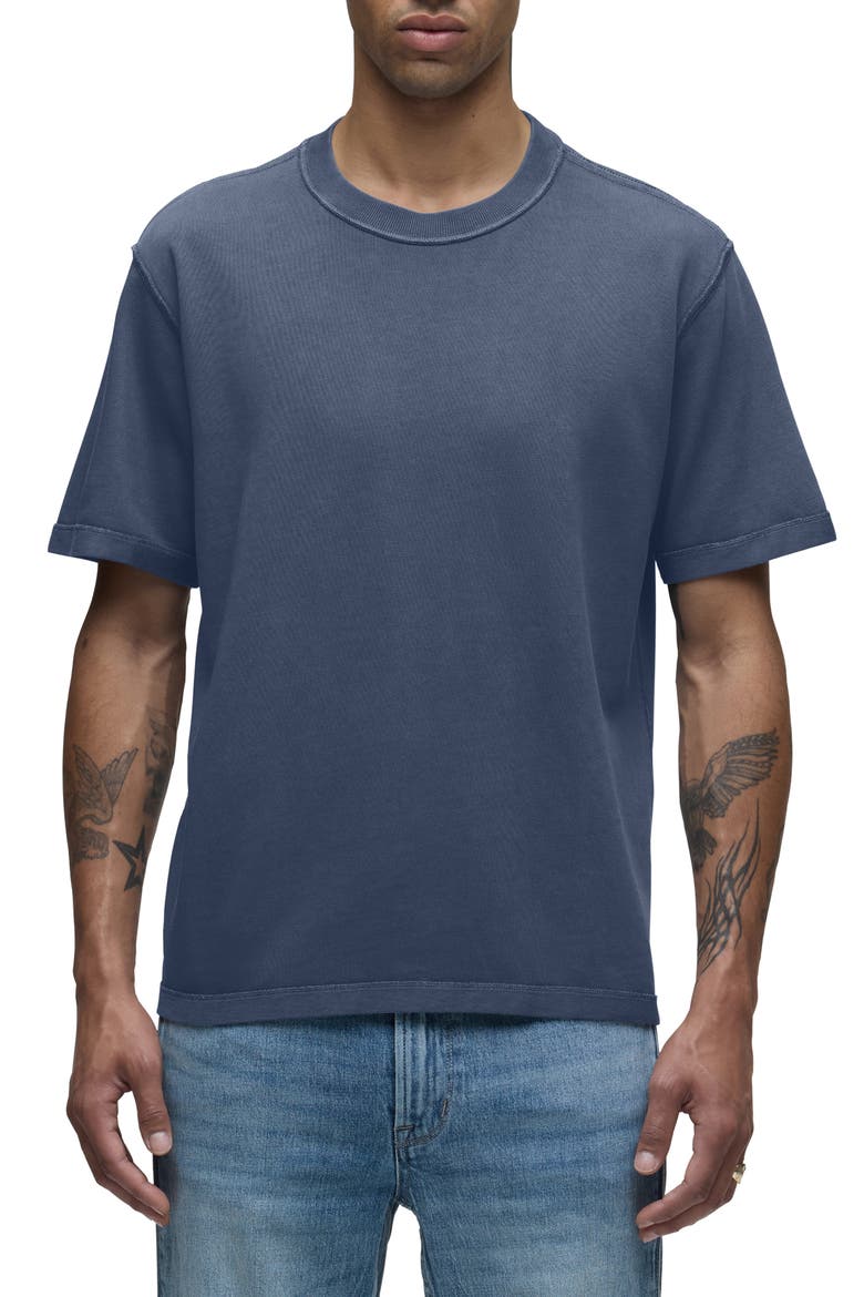 Heavyweight Cotton T-Shirt, Main, color, BALTIC