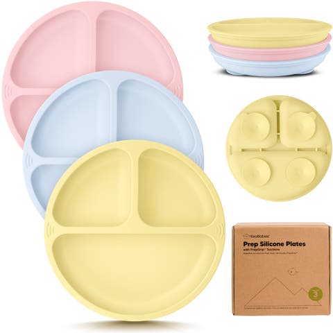 3-Pack Prep Silicone Suction Plates