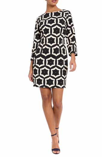 London Times Long Sleeve Sheath Dress