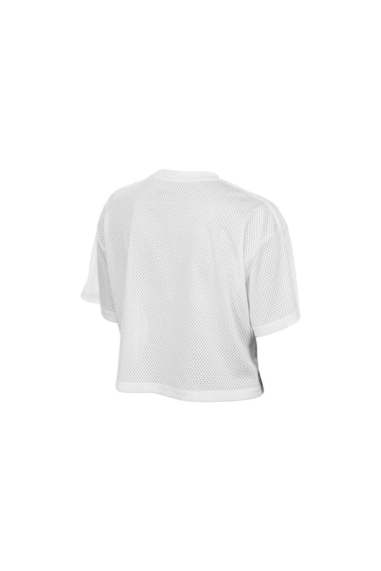 Women's New Era  White Buffalo Bills Summer Mesh Cropped Boxy T-Shirt, Alternate, color, White