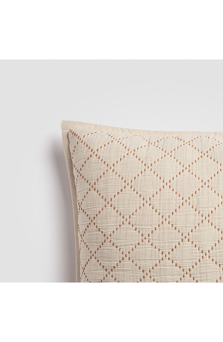 Crane Air Diamond Stitch Set of 2 Euro Shams, Alternate, color, Beige