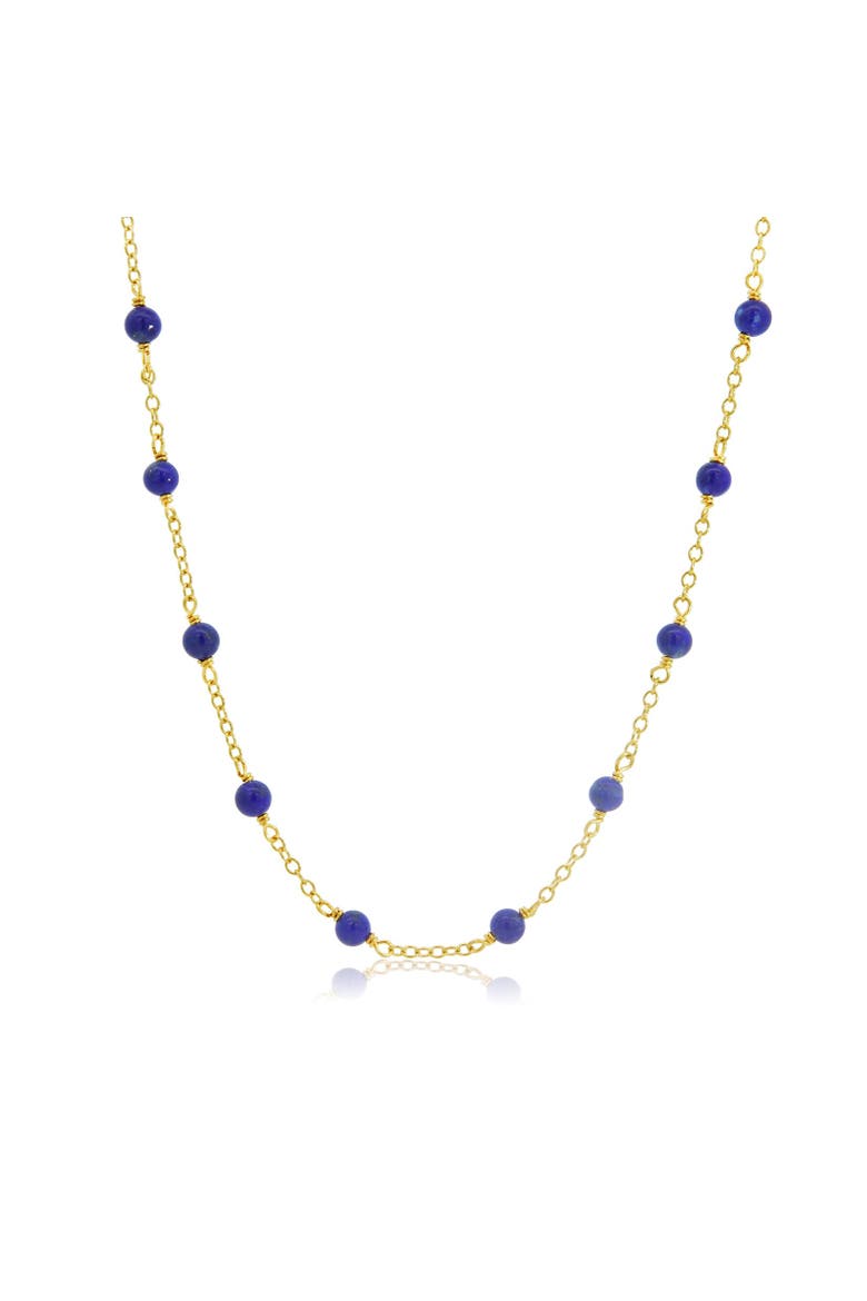 Lapis Bead Chain Necklace, Main, color, Lapis