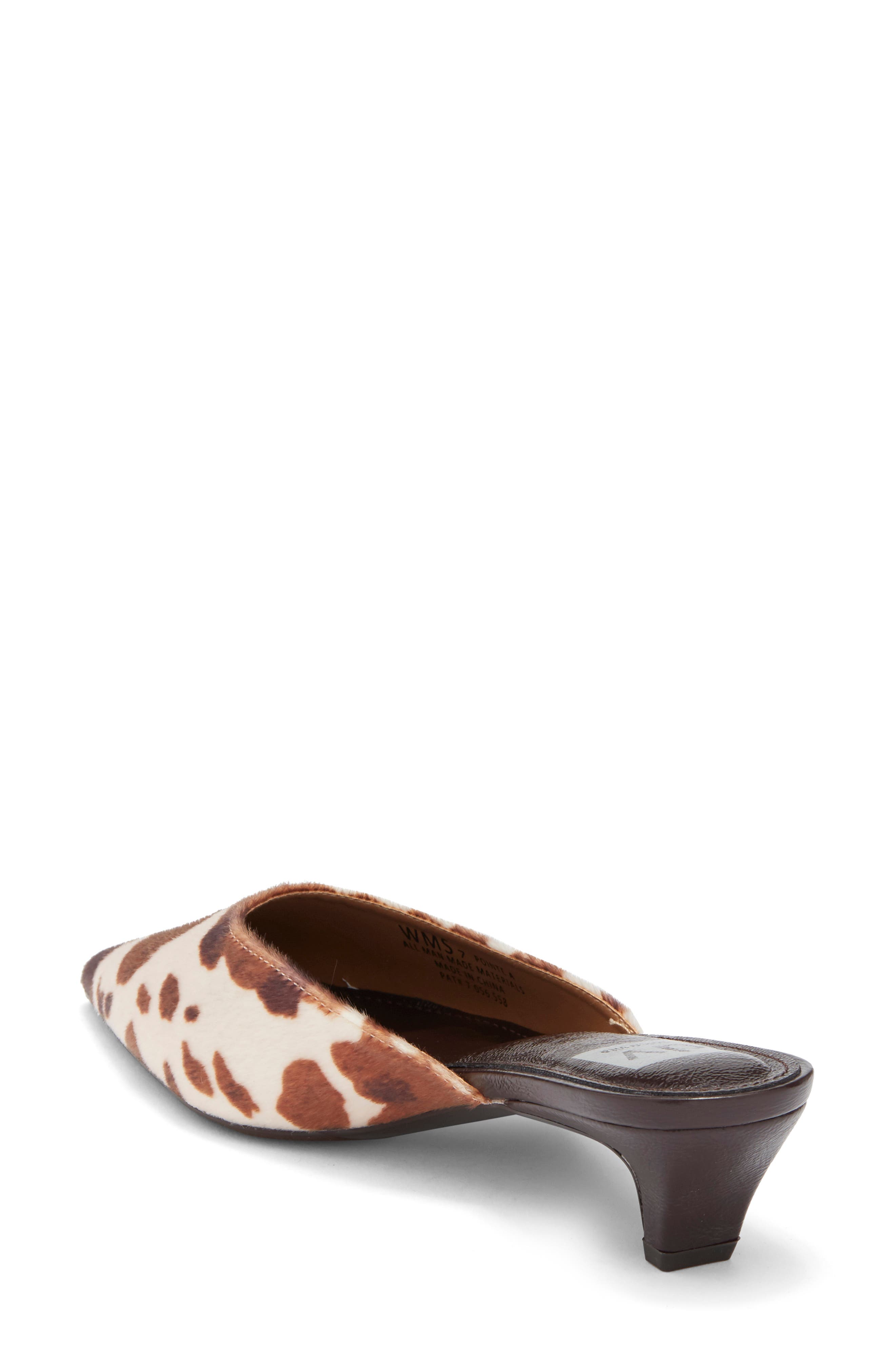 Pointed Toe Mule, Alternate, color, BROWN COW