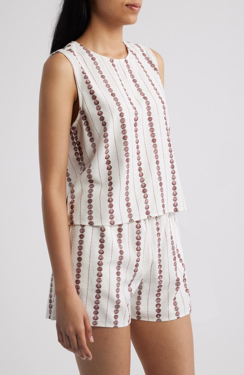Cloth & Stone Sleeveless Keyhole Top, Alternate, color, Seashell Stripe
