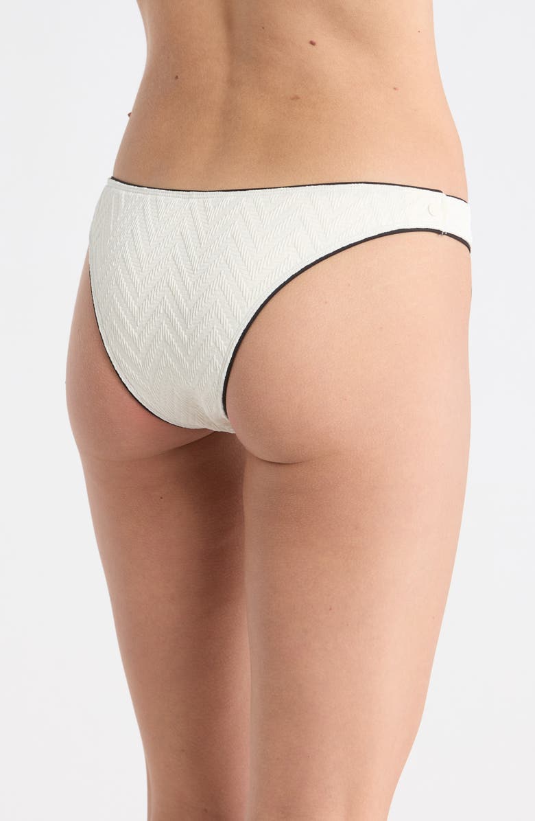 Volcom 'V' Bikini Bottoms, Alternate, color, Star White
