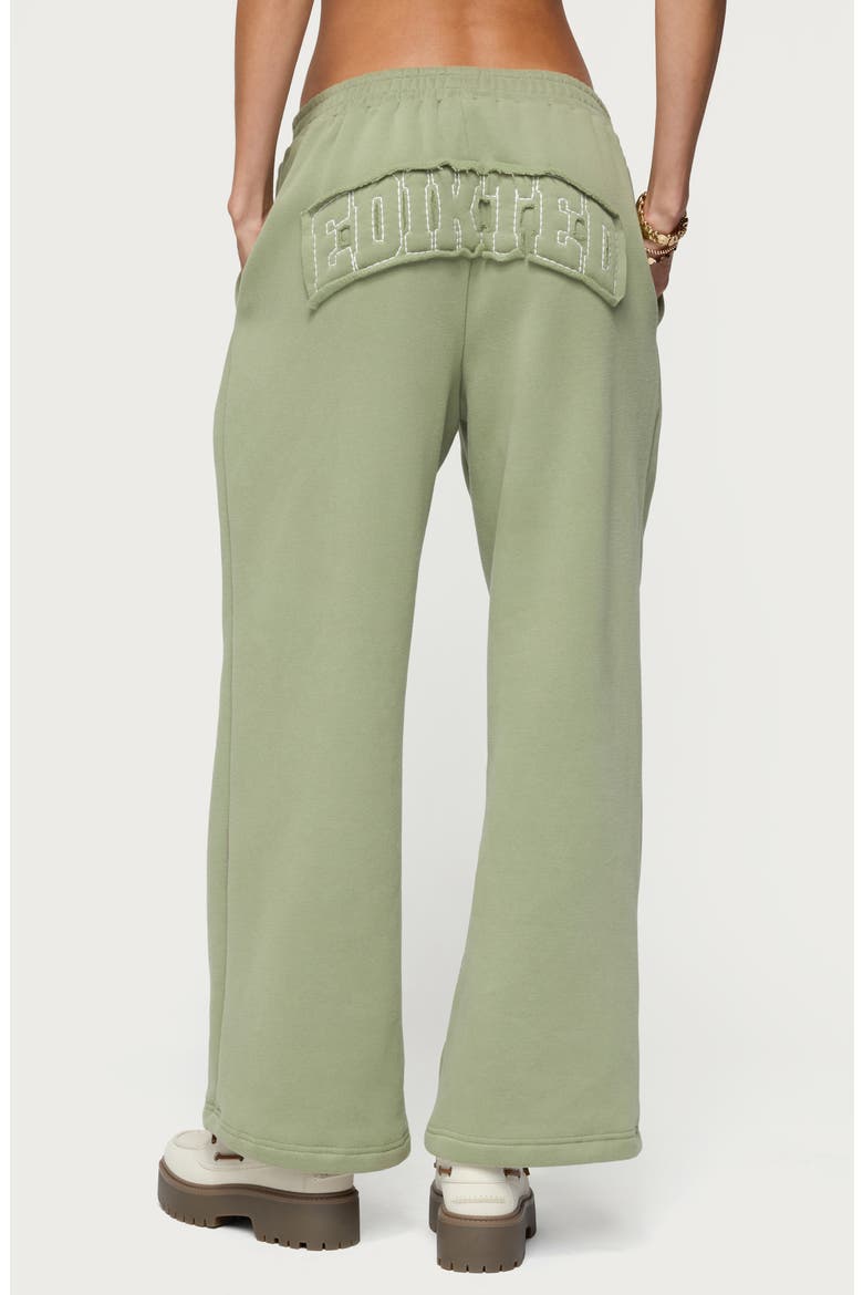 Forever Edikted Cotton Blend Straight Leg Sweatpants, Alternate, color, OLIVE