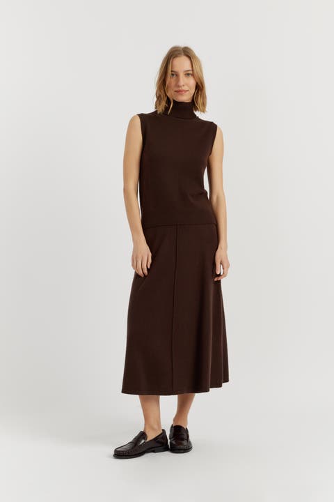 Wool-Cashmere High-Neck Tank