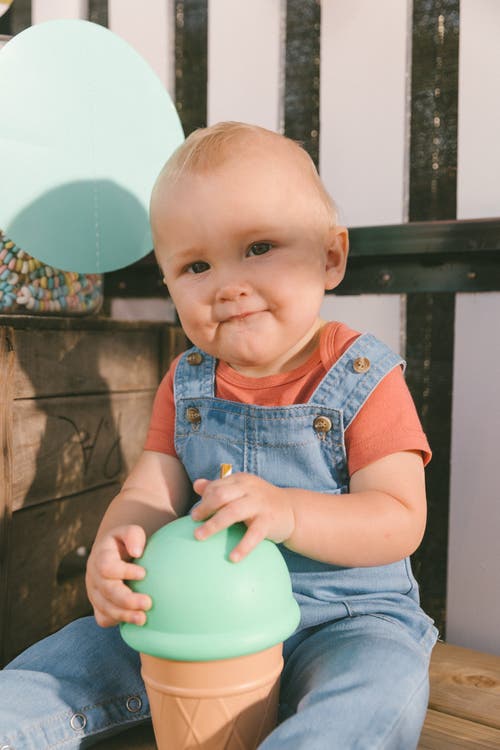 Deux Par Deux Baby Boy's Light Soft Denim Overalls Jeans Blue In Jeans Blue