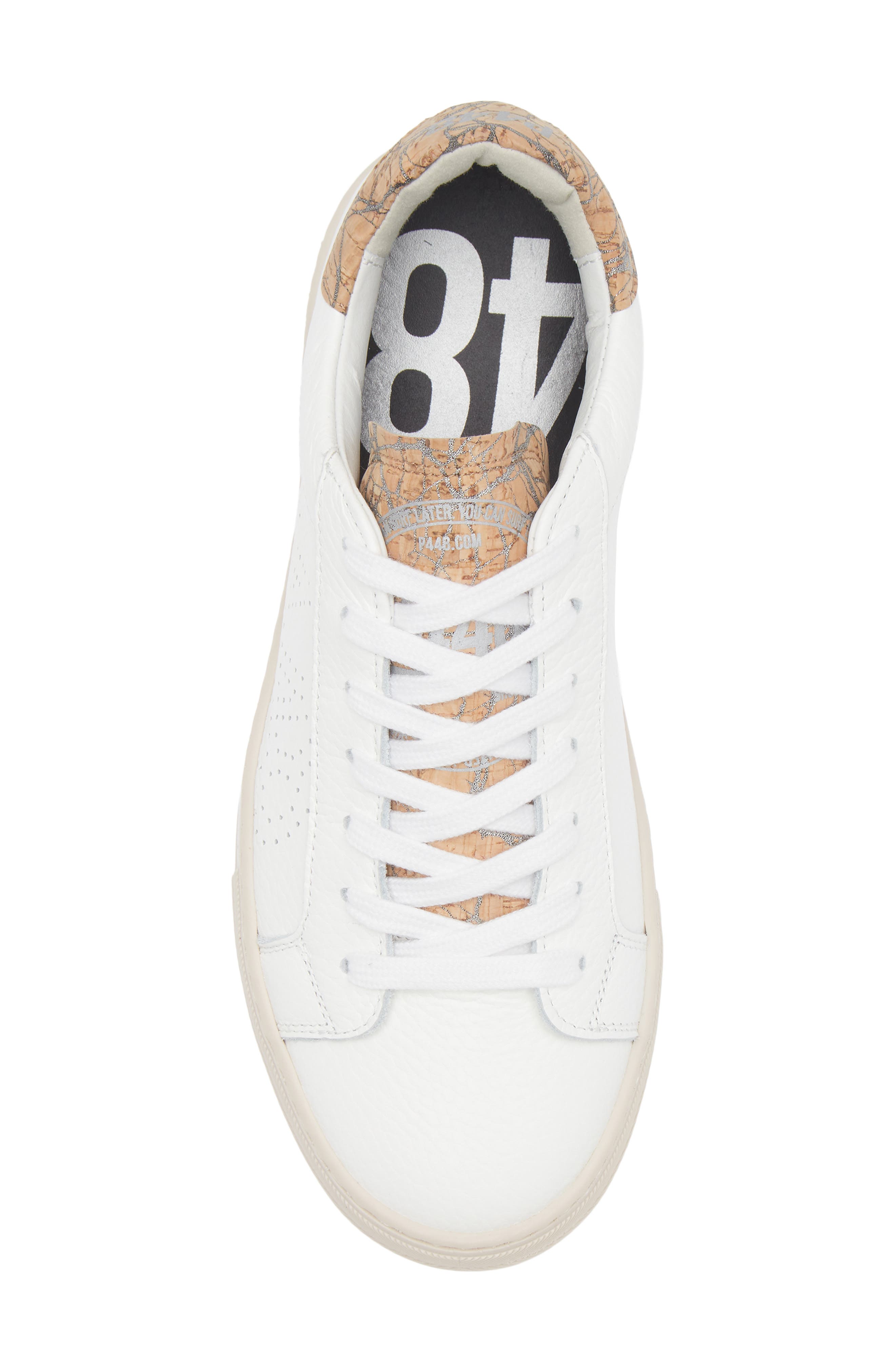 P448 Thea Platform Sneaker, Alternate, color, Cork White