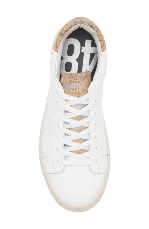 P448 Thea Platform Sneaker In White