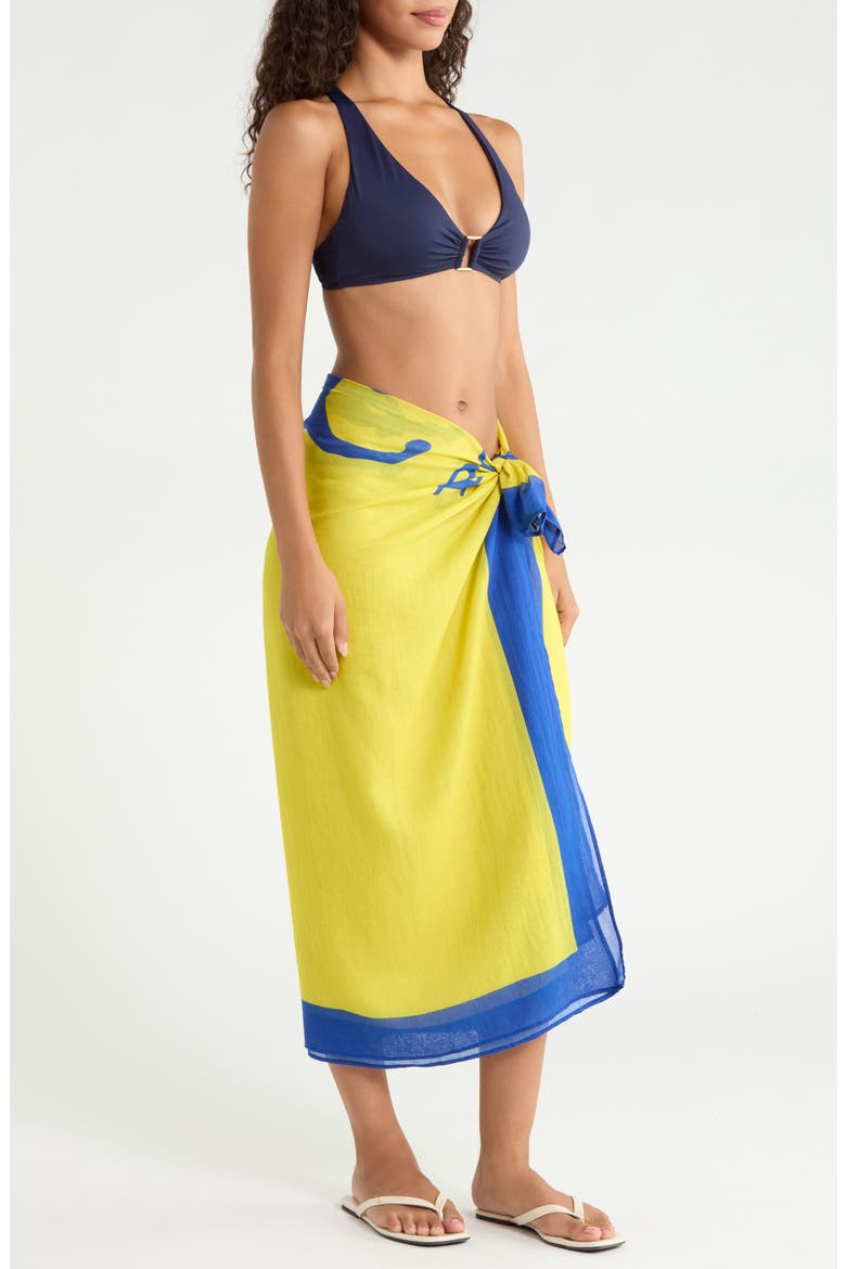 Pony Cover-Up Pareo, Alternate, color, YELLOW