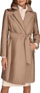 Donna Karan New York Double Collar Cotton Blend Trench Coat
