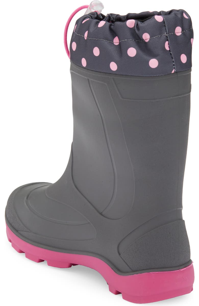 Kamik Kids' Snobuster 2 Waterproof Snow Boot, Alternate, color, Charcoal/ Magenta