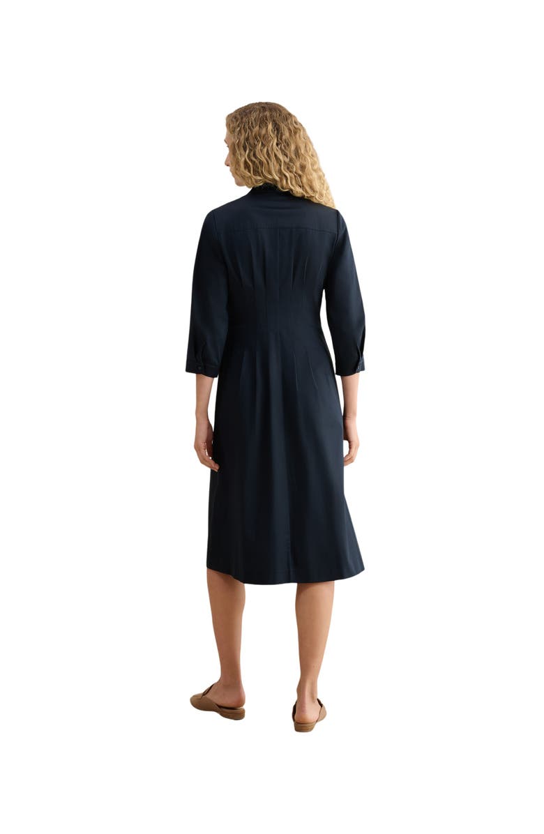 HOBBS LONDON Emmaline 3/4 Sleeve V-Neck Midi Dress, Alternate, color, Navy