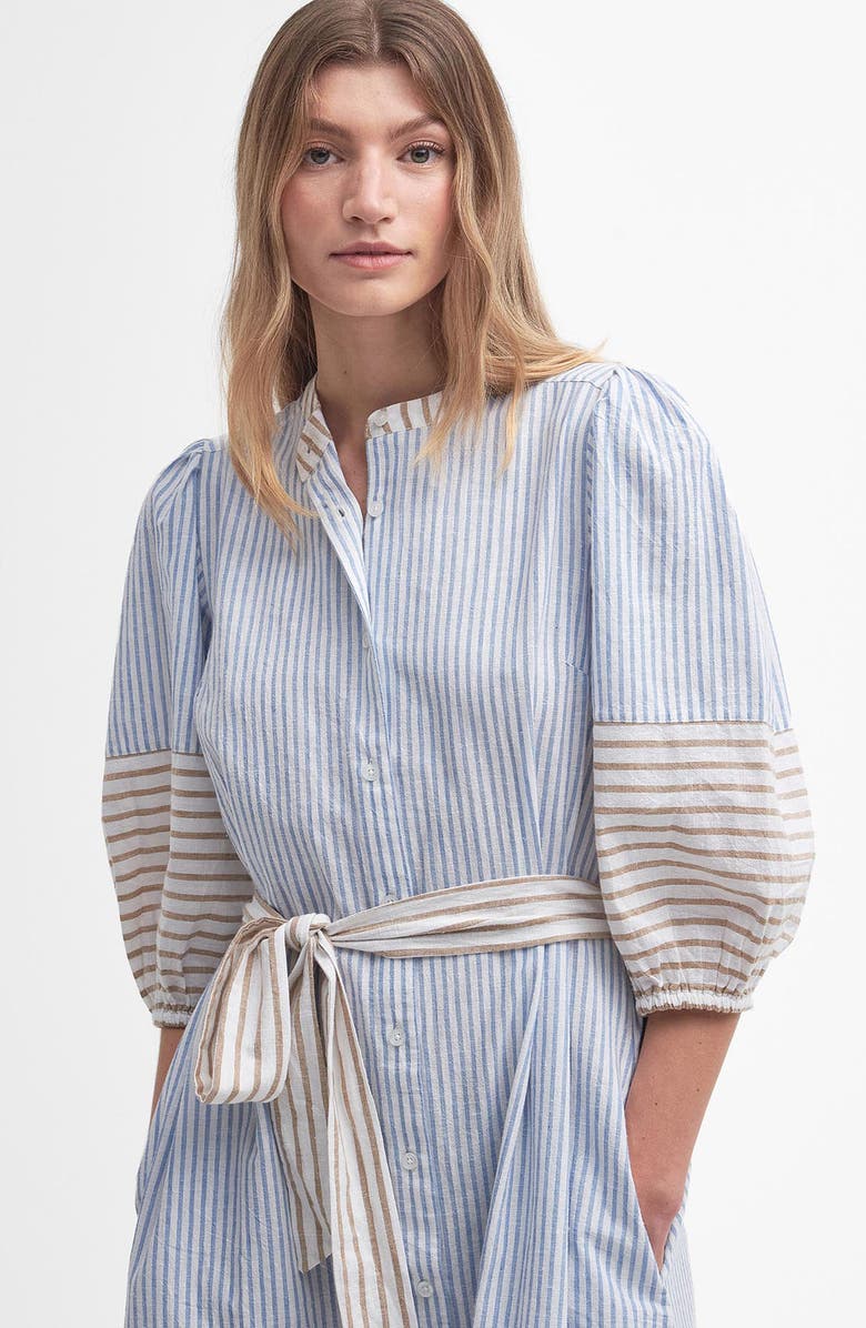 Barbour Thea Stripe Shirtdress, Alternate, color, 