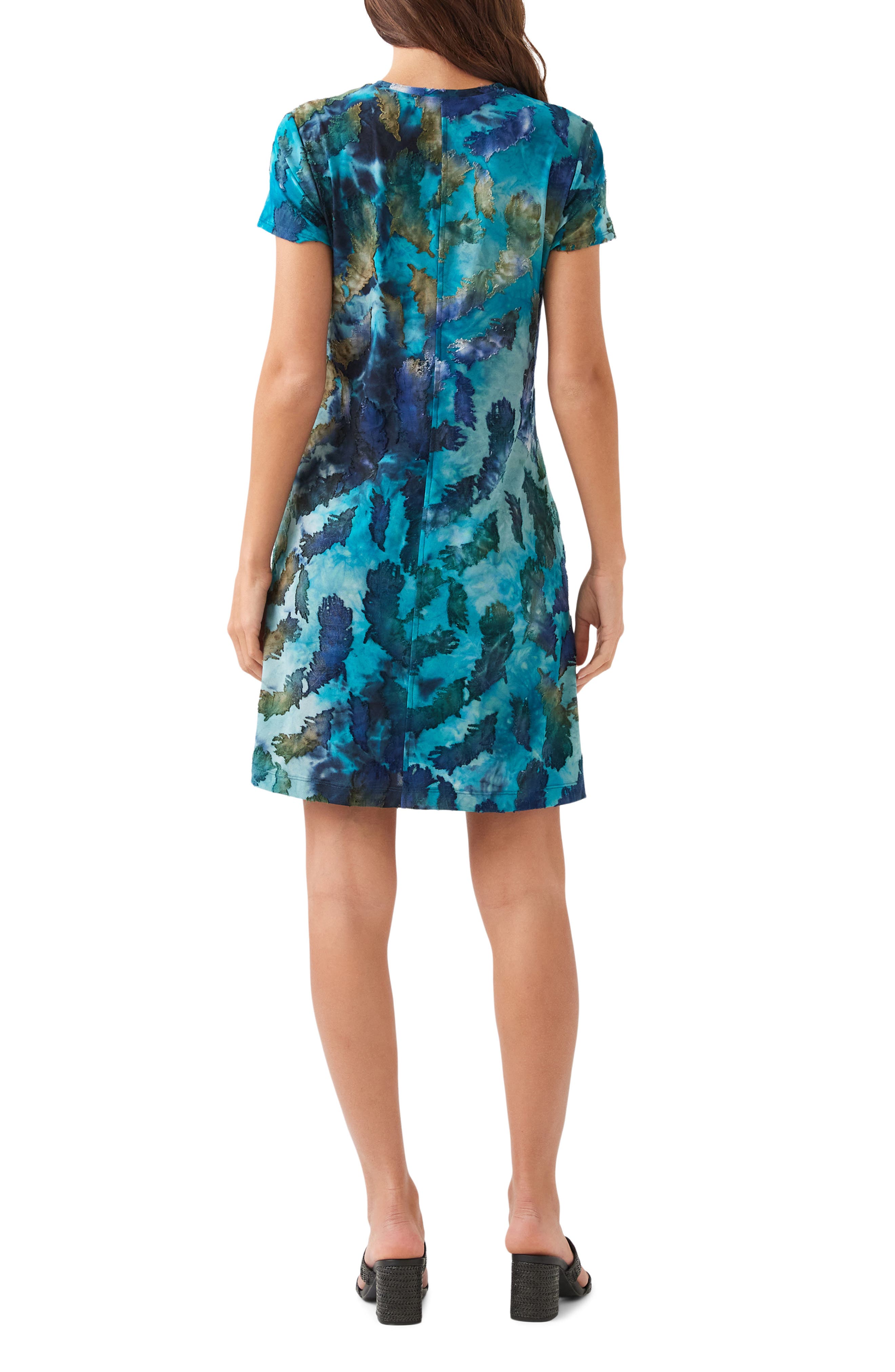 Tie Dye Burnout A-Line Dress - image 4