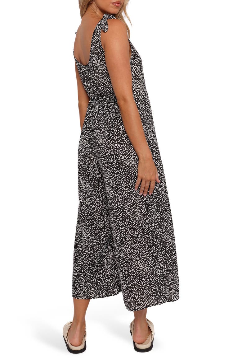 Lea Wide Leg Jumpsuit, Alternate, color, WHITE BLACK