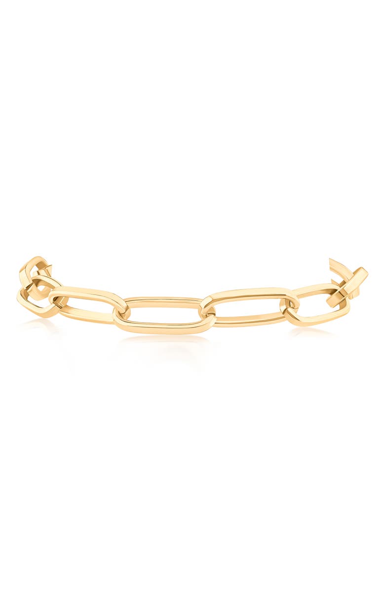 JARDIN Paper Clip Chain Bracelet, Alternate, color, Gold