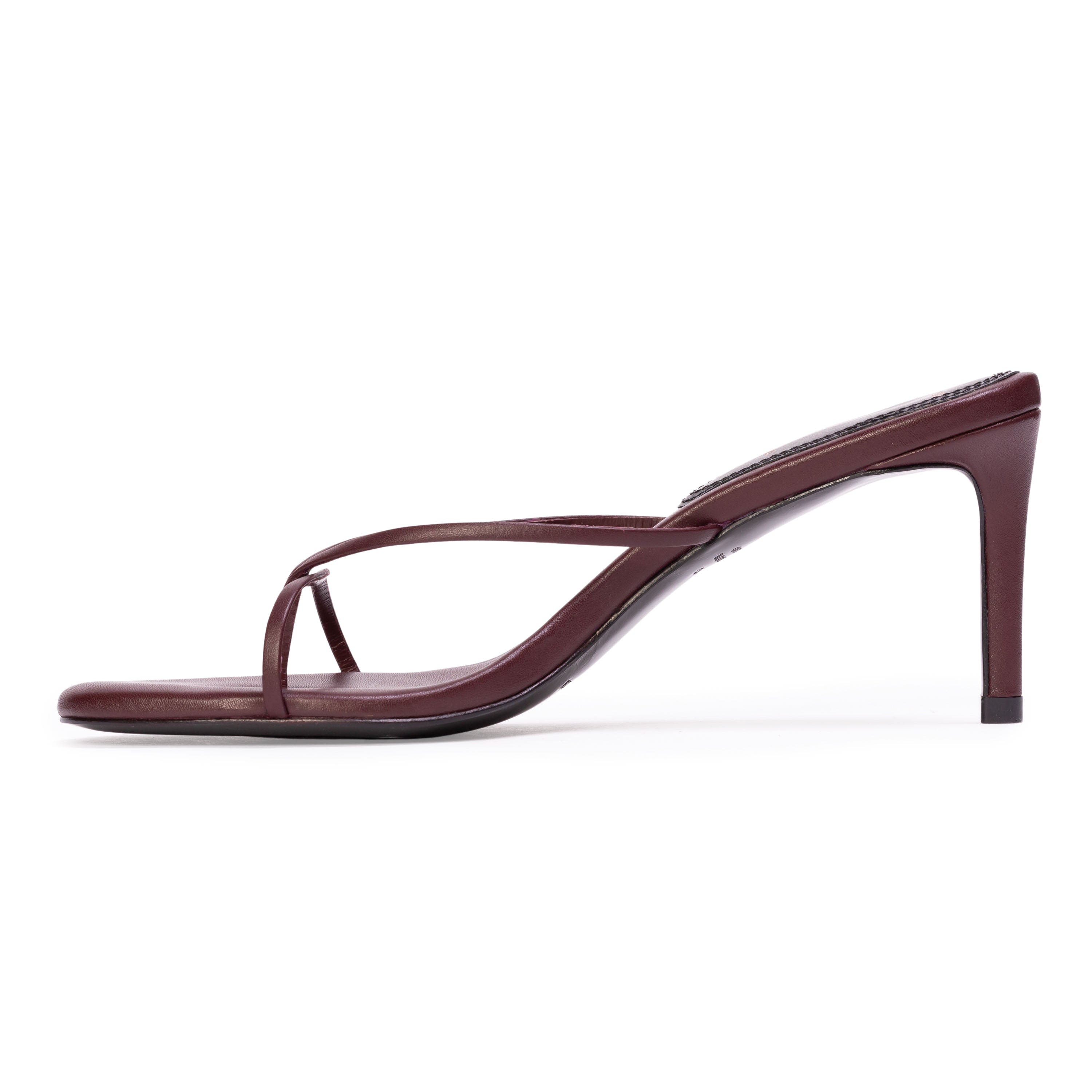 BLACK SUEDE STUDIO Gem 65 Sandal, Alternate, color, Bordeaux Leather