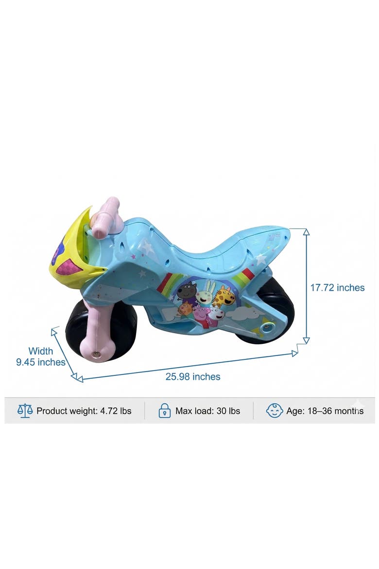 Peppa Pig Foot-to-Floor Bike, Alternate, color, PINK
