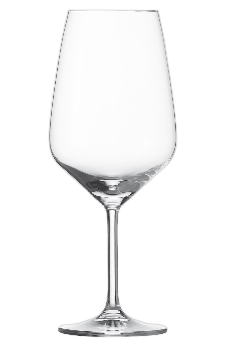 Fortessa Set of 4 Tulip Claret Wine Glasses, Alternate, color, Clear