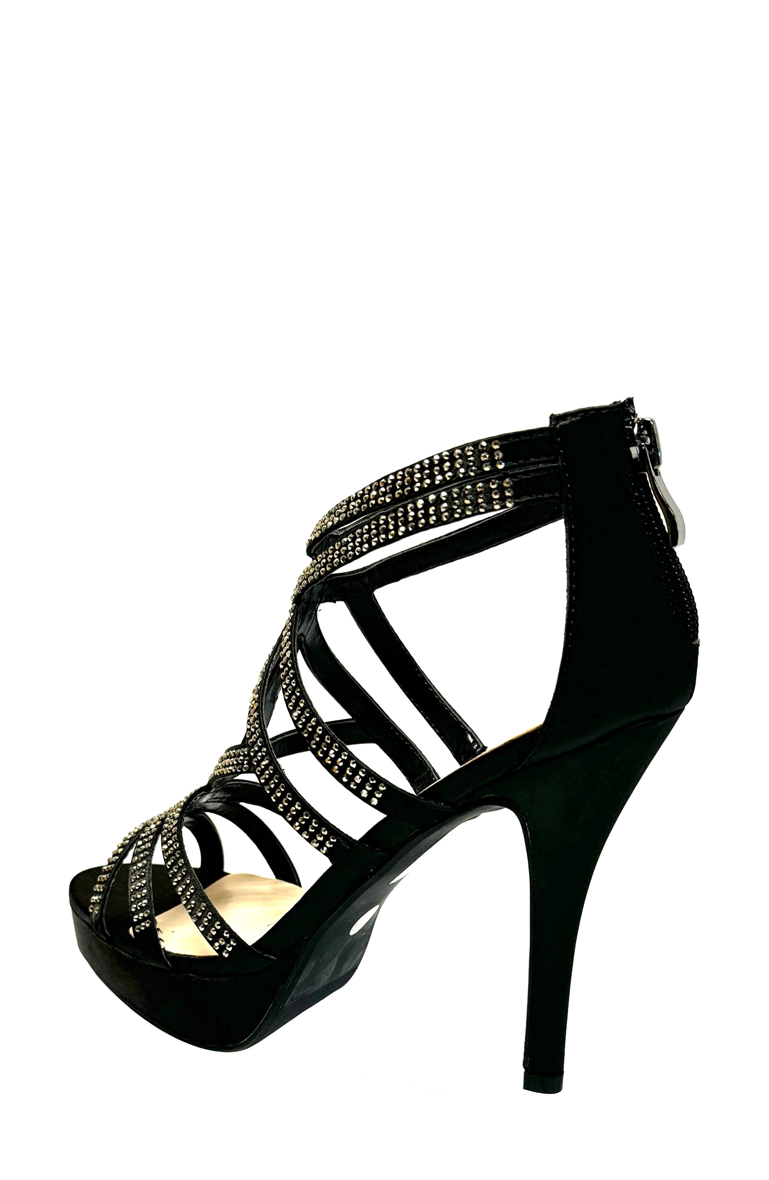 LADY COUTURE Strappy Rhinestone Sandal, Alternate, color, 