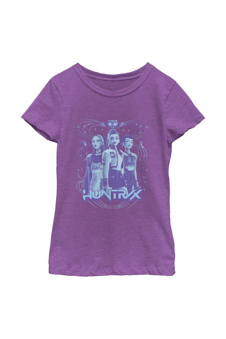 Girl's KPop Demon Hunters Huntrix Honmoon  Graphic T-Shirt, Main, color, Purple Berry