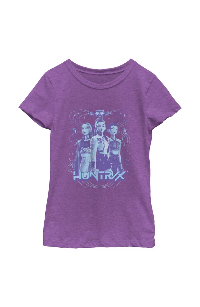 KPop Demon Hunters Girl's KPop Demon Hunters Huntrix Honmoon  Graphic T-Shirt, Main, color, Purple Berry