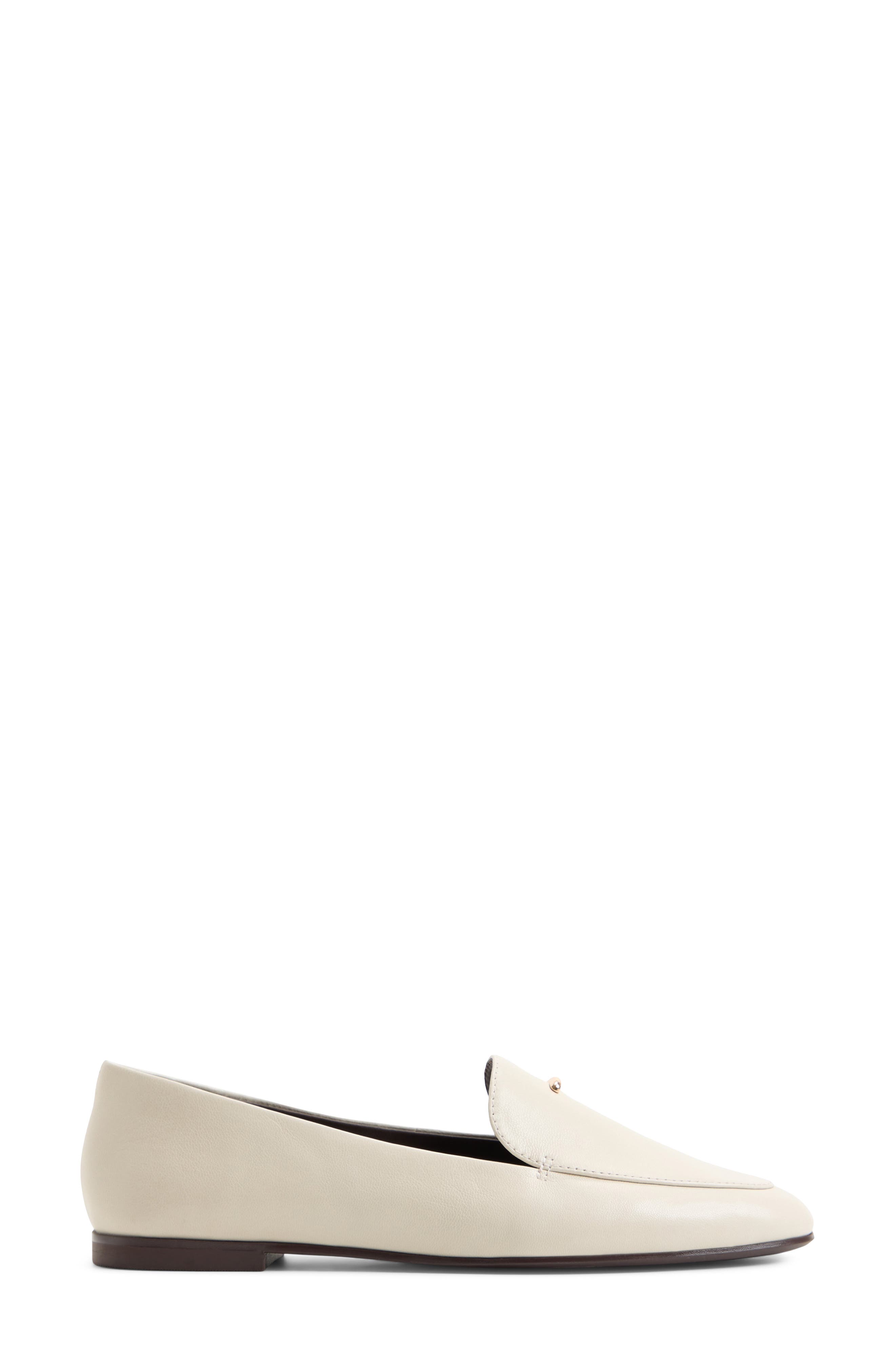 Daphia Leather Loafer, Alternate, color, WHITE