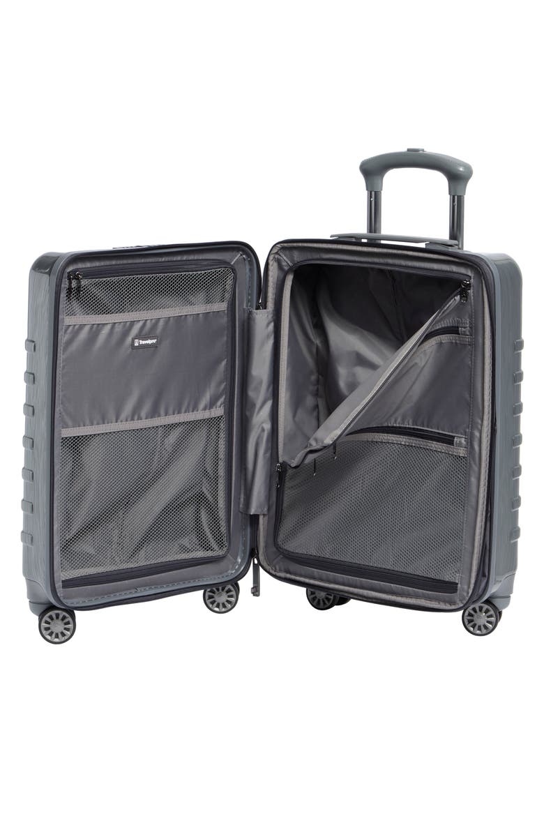 Rollmaster™ Lite 2 20-Inch Expandable Carry-On Hardside Spinner Luggage, Alternate, color, JET GREY