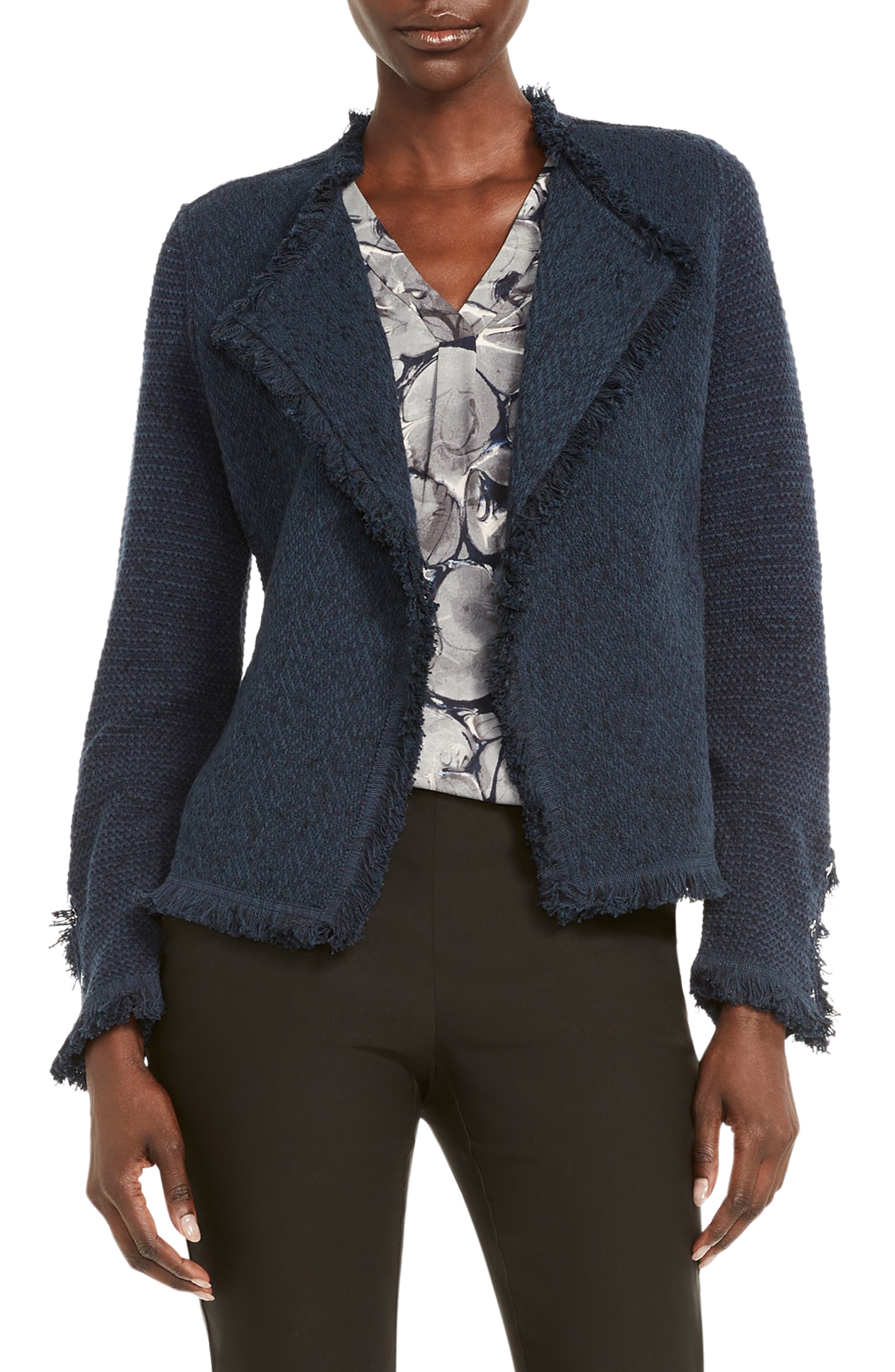 Fringe Mix Knit Jacket - image 5