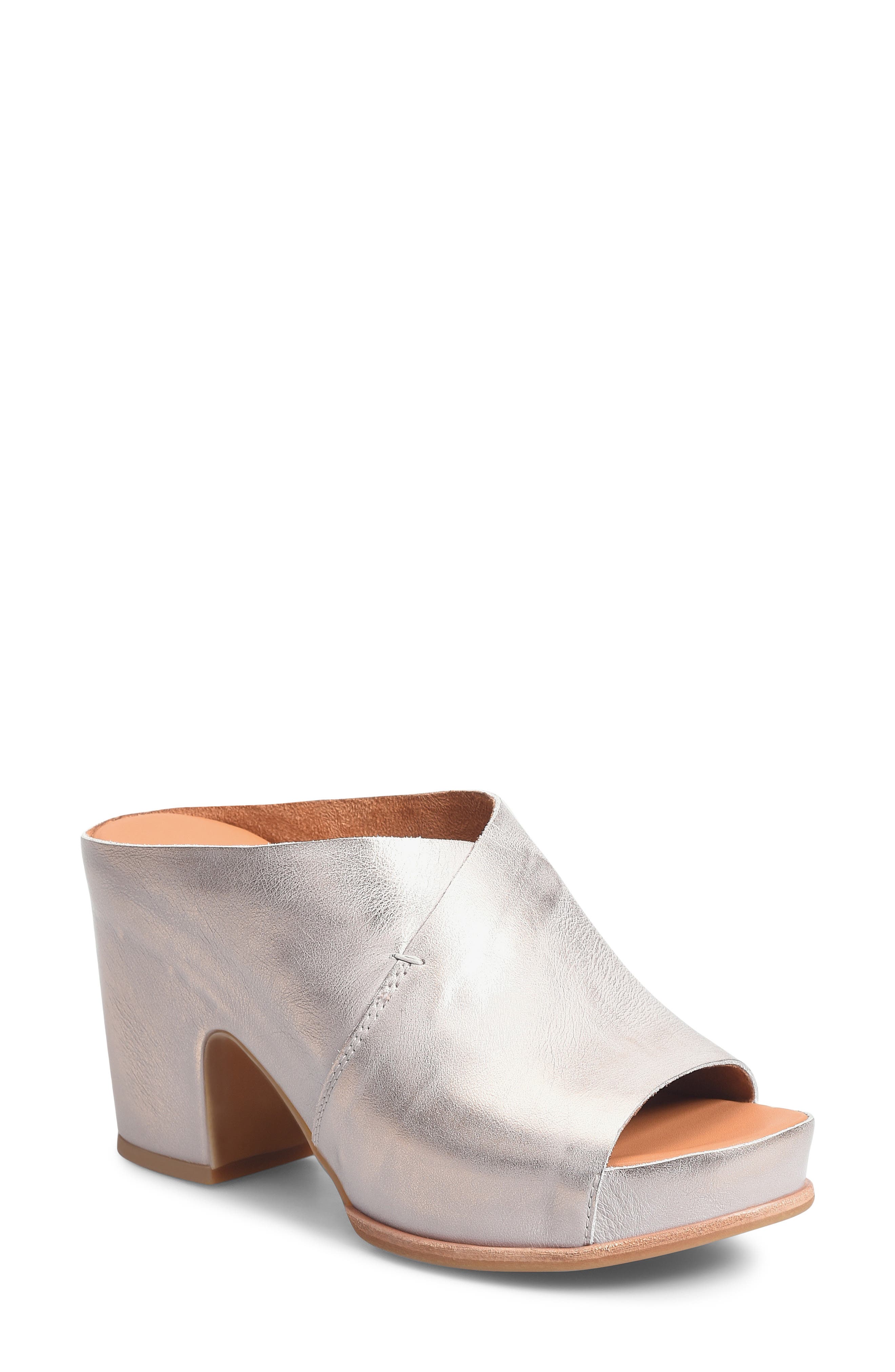 Kork-Ease<sup>®</sup> Stowe Platform Slide Sandal, Main, color, Champagne Metallic