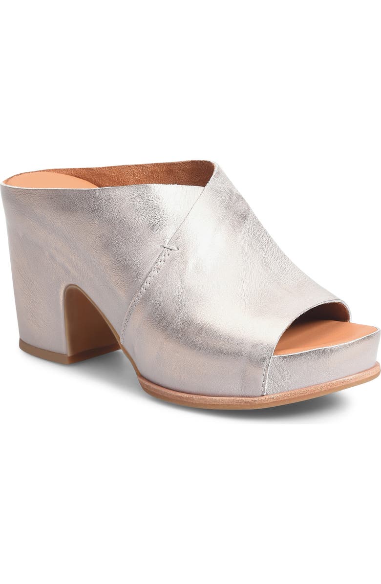 Kork-Ease<sup>®</sup> Stowe Platform Slide Sandal, Main, color, Champagne Metallic