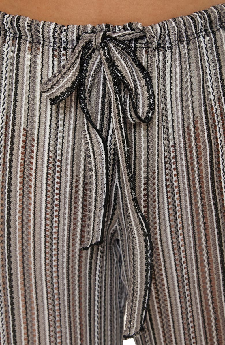 Becca Seaside Side Slit Cover-Up Pants, Alternate, color, Black