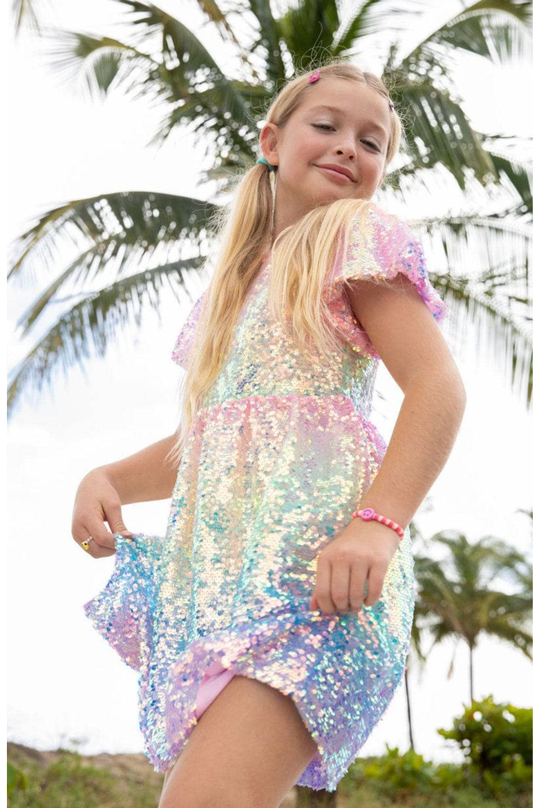 Sequin Ombre Dress, Alternate, color, Multicolor