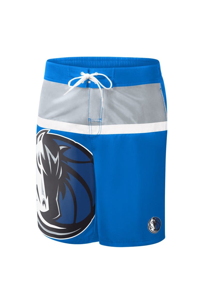 Men's G-III Sports by Carl Banks Blue Dallas Mavericks Sea Wind Swim Trunks, Alternate, color, Blue