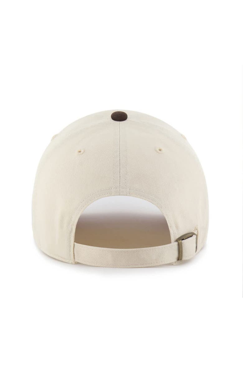 '47 Men's '47  Natural/Brown Detroit Tigers Two-Tone Fashion Clean Up Adjustable Hat, Alternate, color, Natural