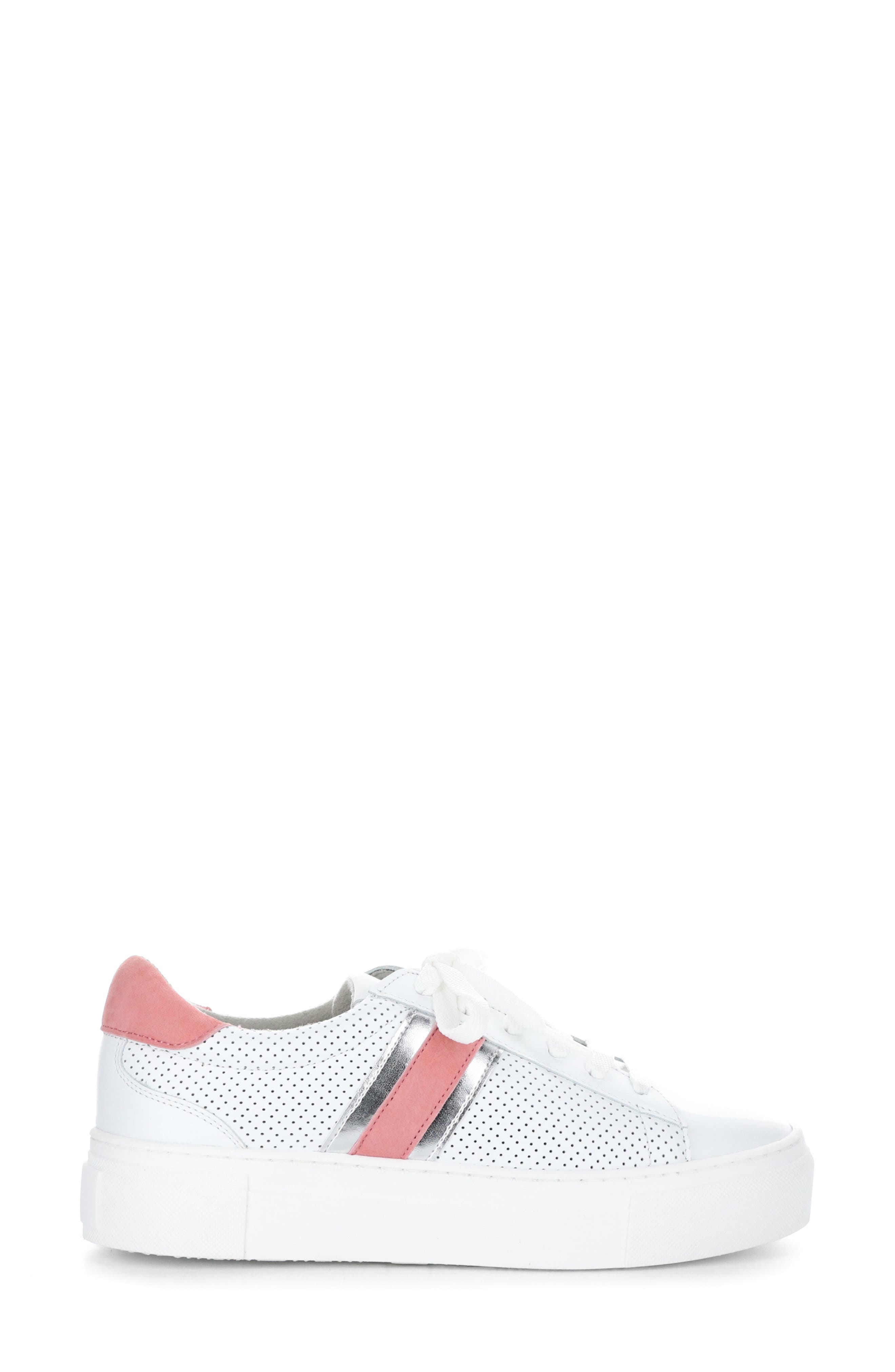 Bos. & Co. Monic Platform Sneaker, Alternate, color, White/Salmon/Silver
