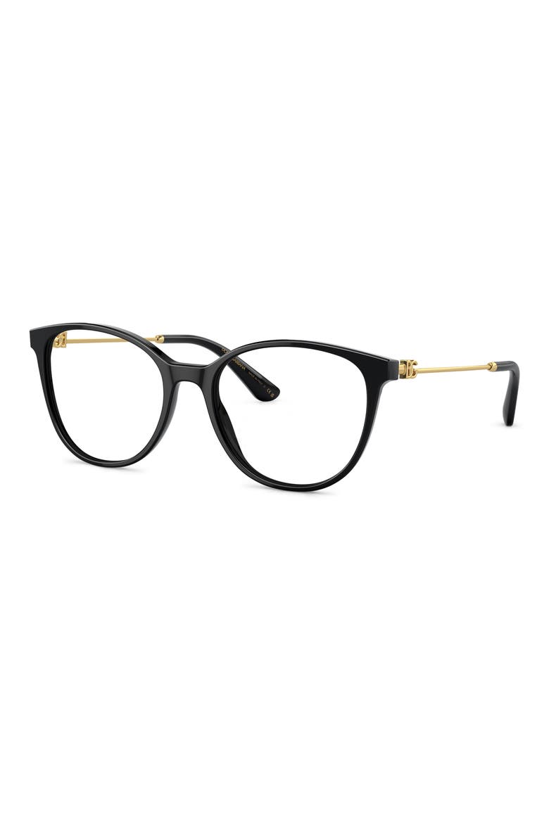 52mm Butterfly Optical Glasses, Alternate, color, BLACK