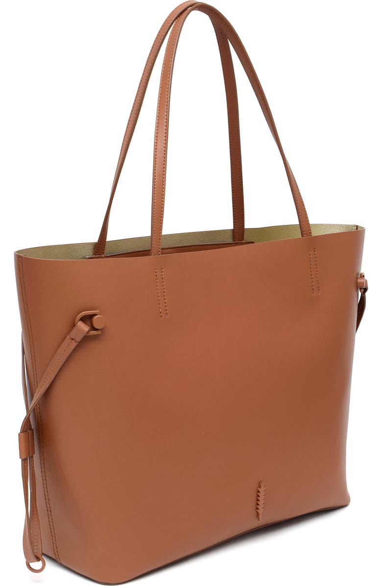 Thacker Kiera Leather Tote, Alternate, color, Cognac